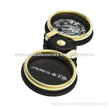 Mobile Phone Holder for All Mobile Phones with Double Finger Ring, Made of Zink Alloy MaterialNew